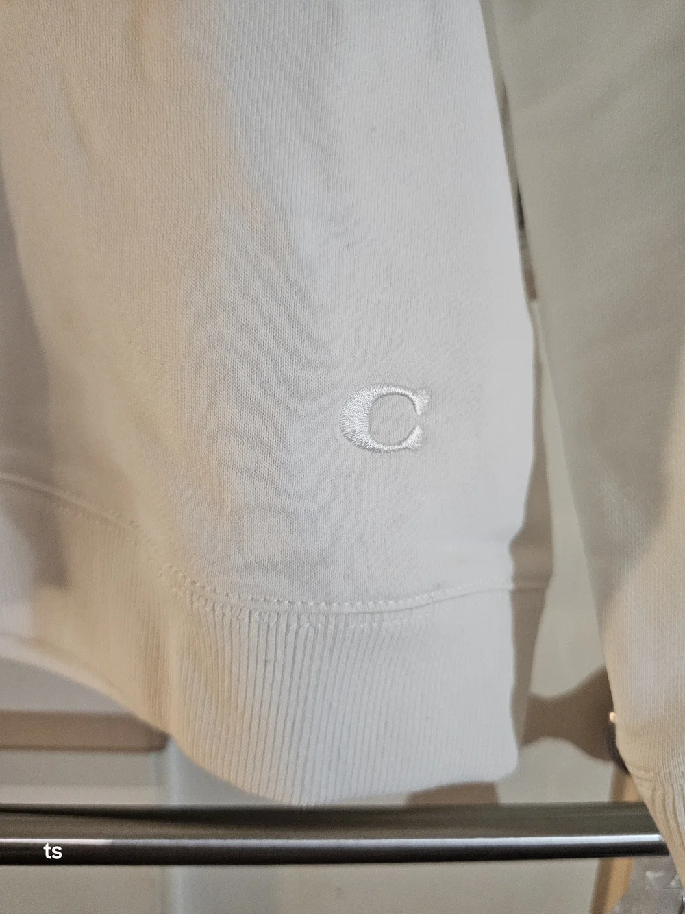 Coach Crew Neck Sweatshirt Limited Edition Cream Multicolor Logo